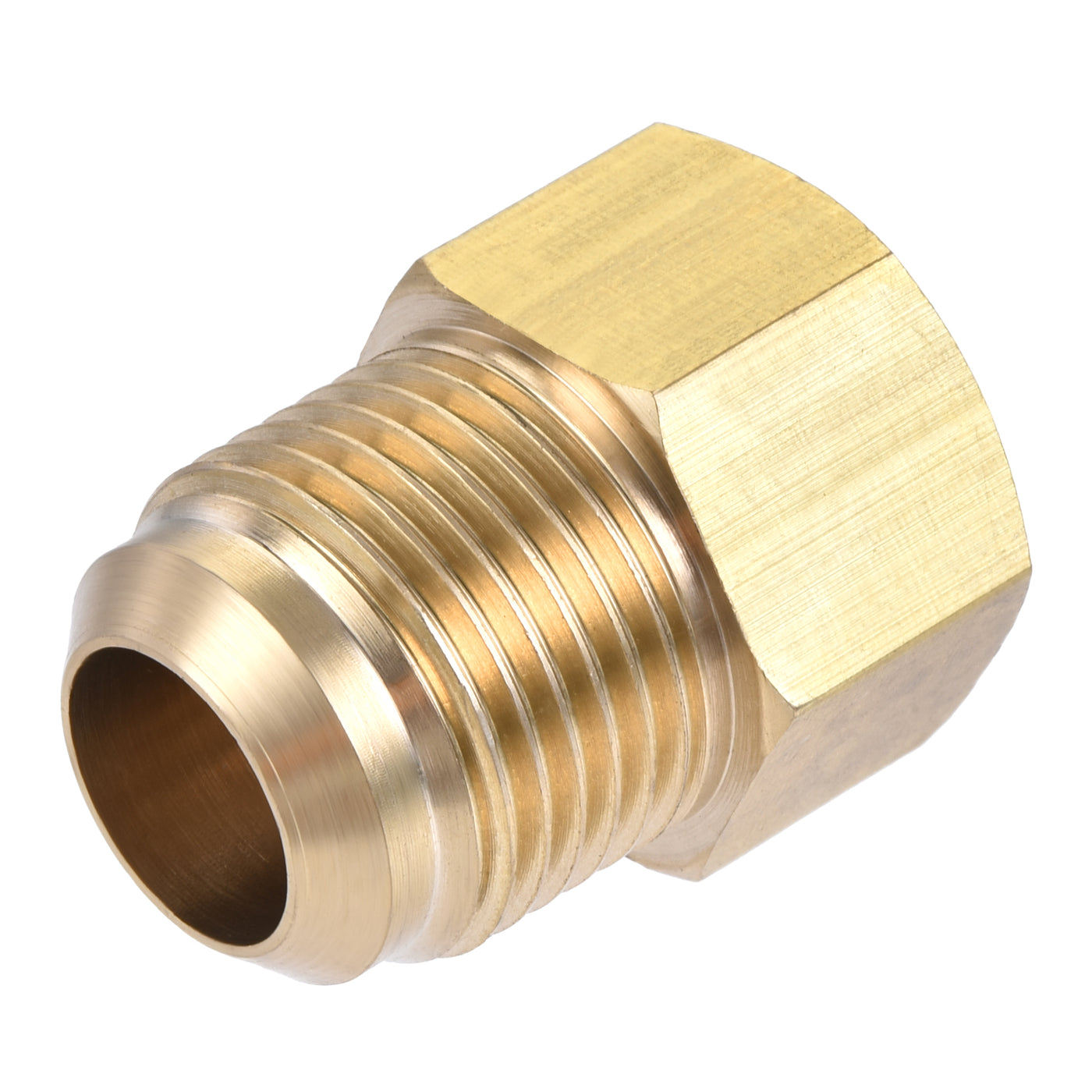 Harfington Brass Pipe Fitting, SAE Flare Male SAE Female Thread, Tubing Adapter Connector for Air Conditioner Refrigeration