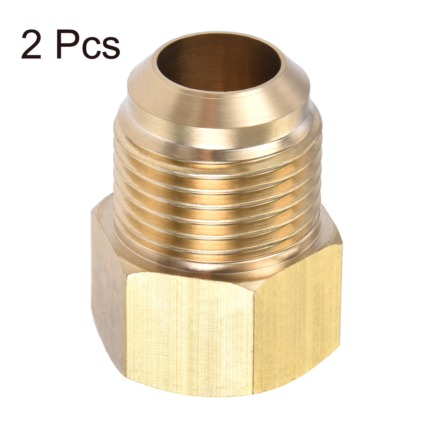 Harfington Brass Pipe Fitting, SAE Flare Male SAE Female Thread, Tubing Adapter Connector for Air Conditioner Refrigeration