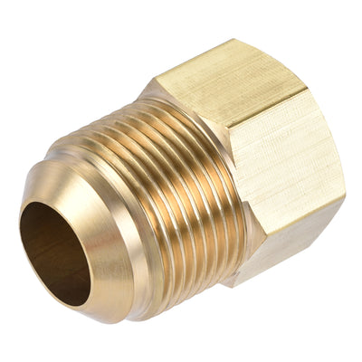 Harfington Brass Pipe Fitting, SAE Flare Male SAE Female Thread, Tubing Adapter Connector for Air Conditioner Refrigeration