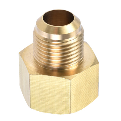 Harfington Brass Pipe Fitting, SAE Flare Male SAE Female Thread, Tubing Adapter Connector for Air Conditioner Refrigeration