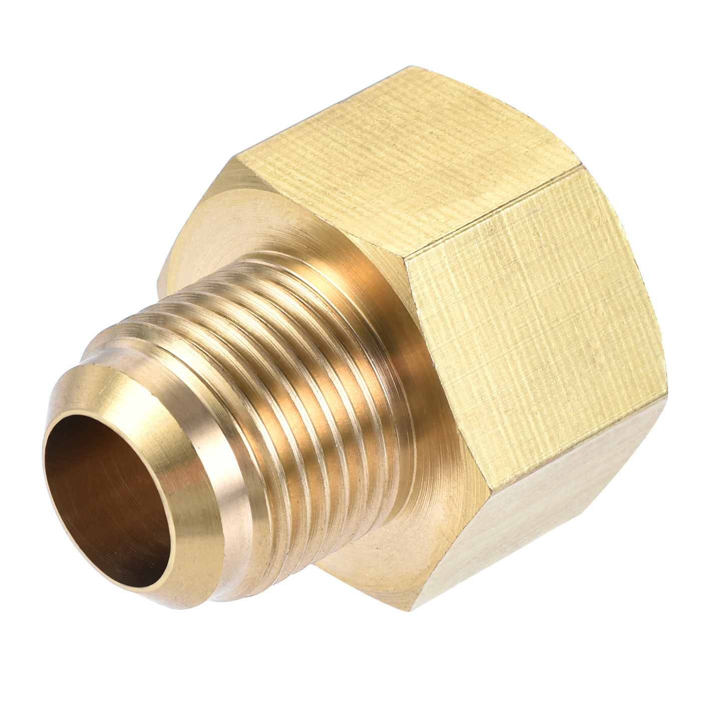 Harfington Brass Pipe Fitting, SAE Flare Male SAE Female Thread, Tubing Adapter Connector for Air Conditioner Refrigeration