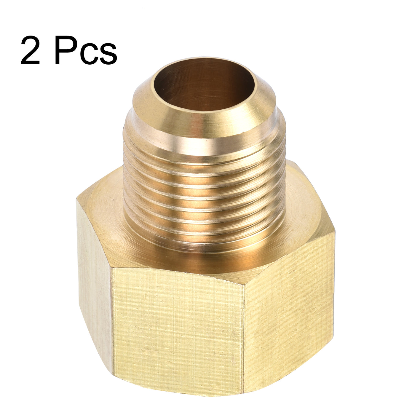 Harfington Brass Pipe Fitting, SAE Flare Male SAE Female Thread, Tubing Adapter Connector for Air Conditioner Refrigeration