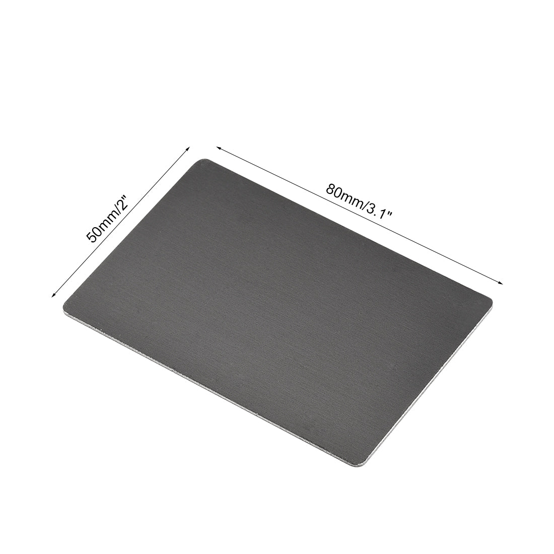 uxcell Uxcell Blank Metal Card Anodized Aluminum Plates for DIY Laser Printing