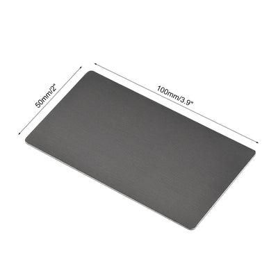 Harfington Uxcell Blank Metal Card Anodized Aluminum Plates for DIY Laser Printing