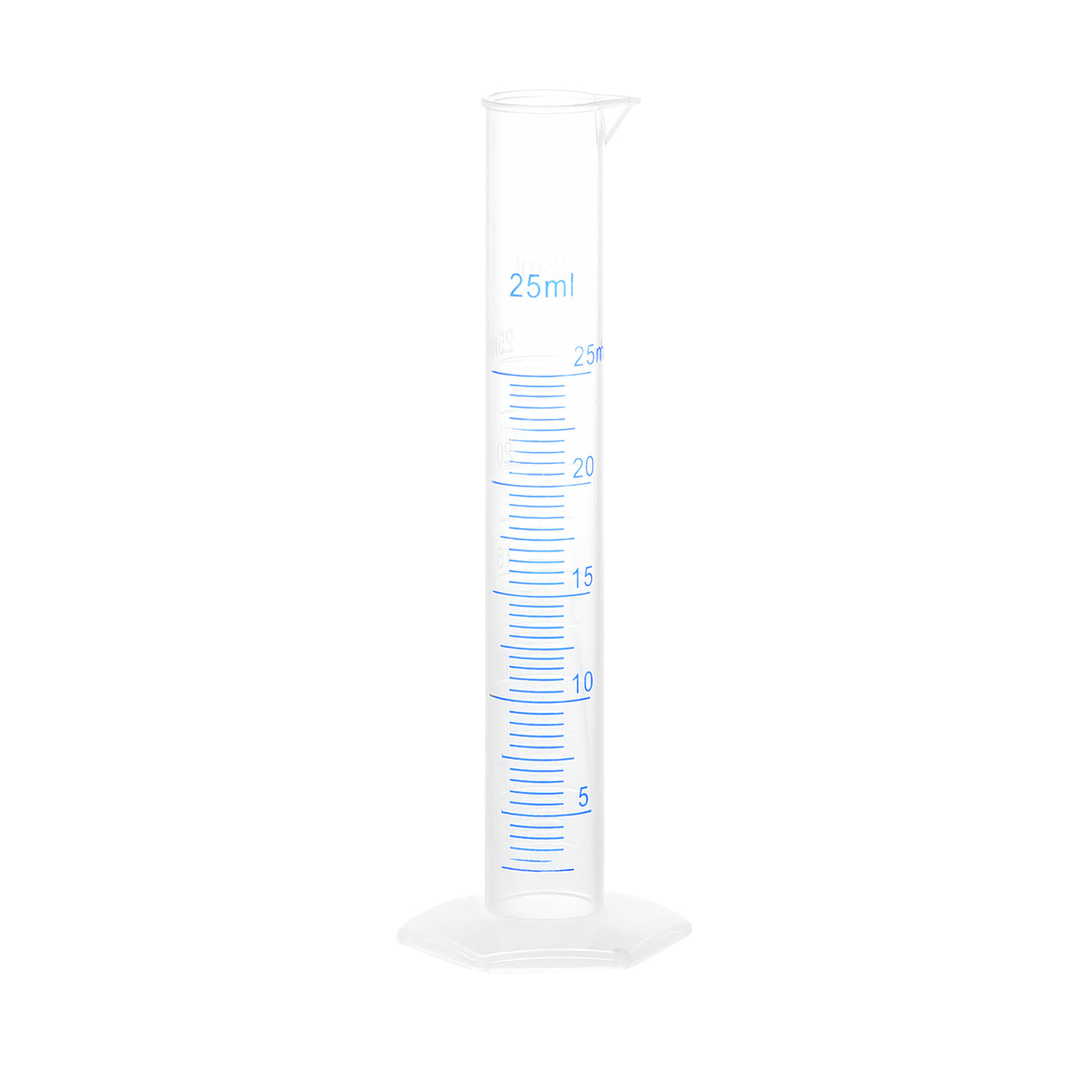 uxcell Uxcell Plastic Graduated Cylinder, 25ml Measuring Cylinder, 2-Sided Metric Marking