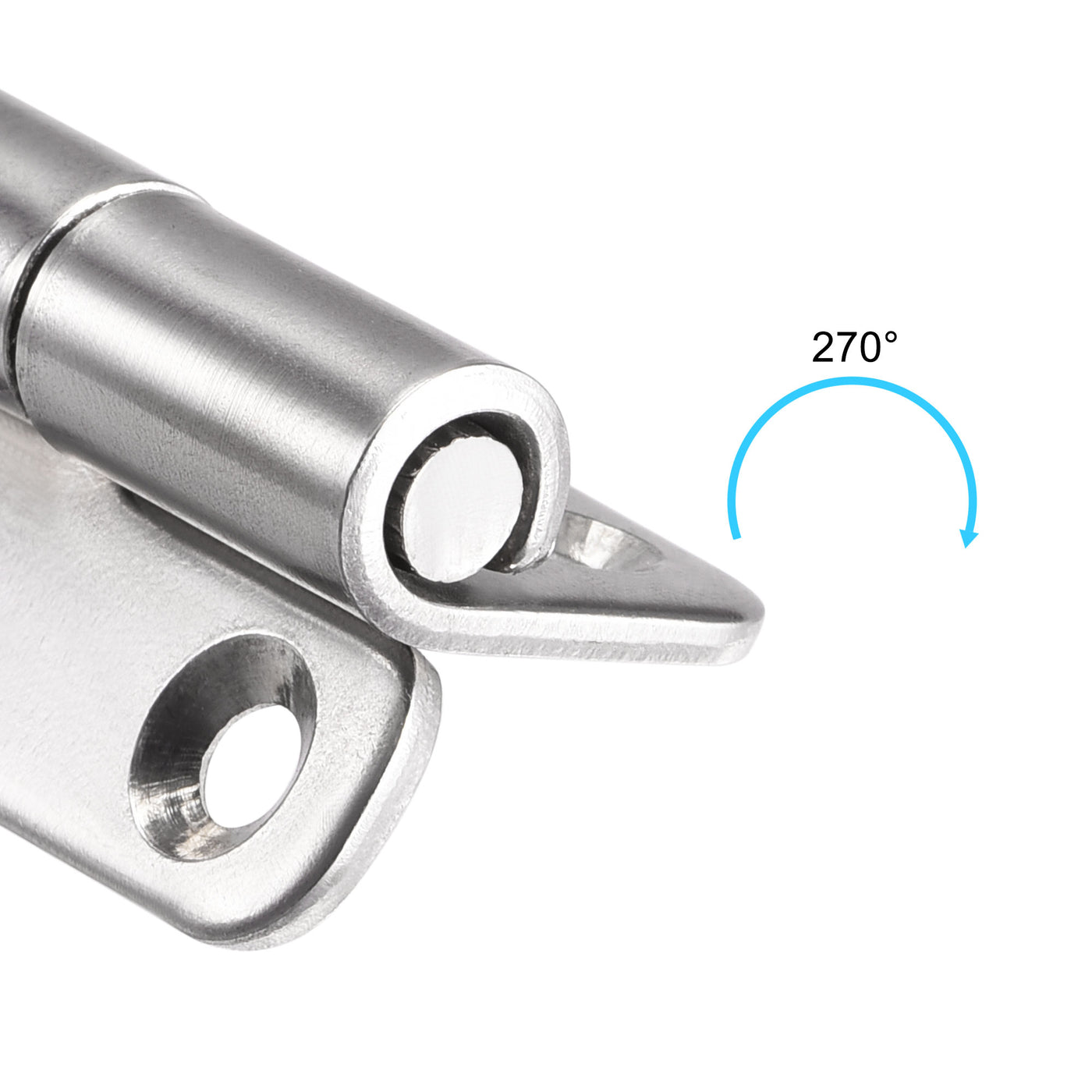 uxcell Uxcell Lift Off Hinge , Right Handedness Mini Stainless Steel Hinge Detachable Slip Joint Small Flag Hinges 37mm Long 33mm Open Width