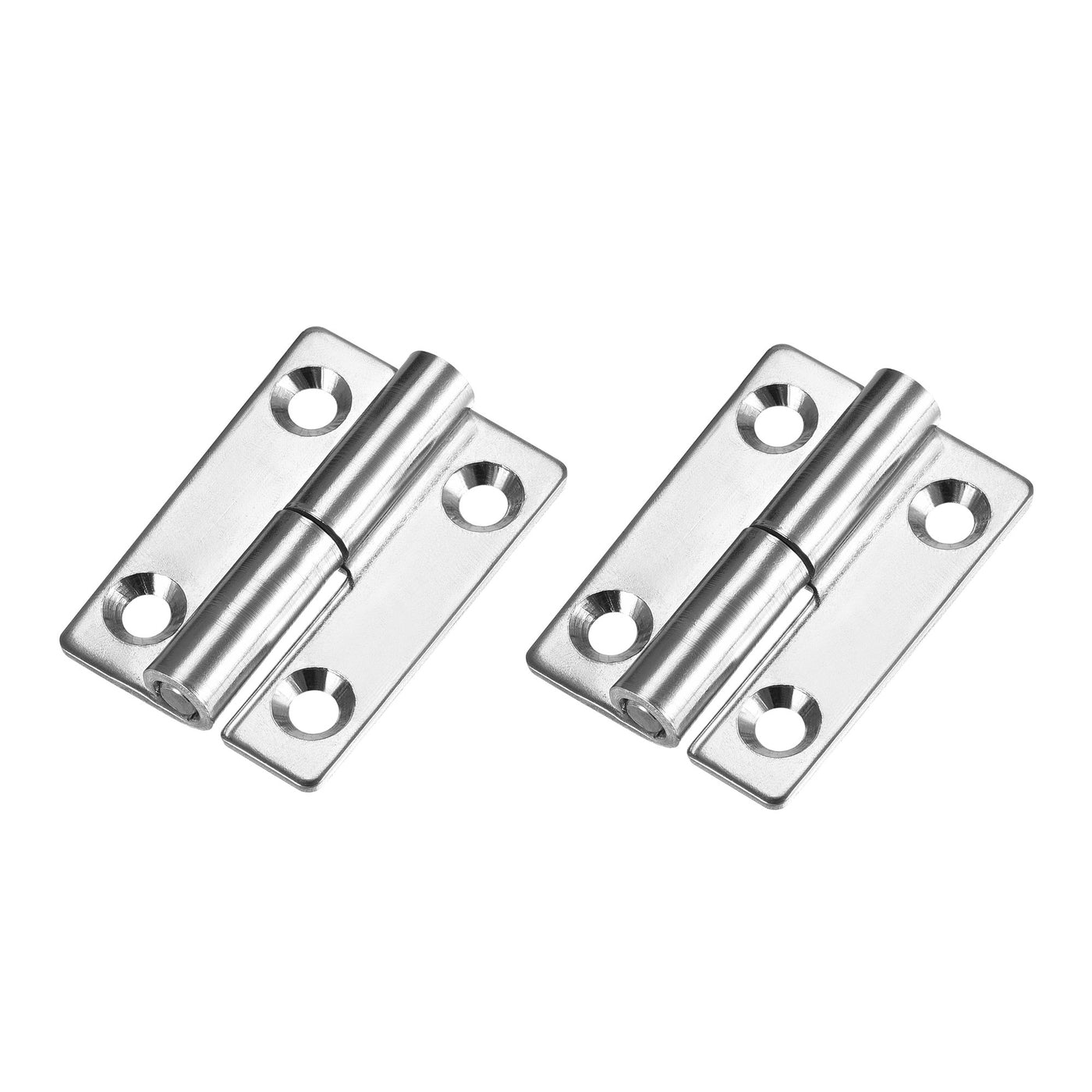 uxcell Uxcell Lift Off Hinge , Left Handedness Mini Stainless Steel Hinge Detachable Slip Joint Small Flag Hinges 50mm Long 36mm Open Width 2pcs