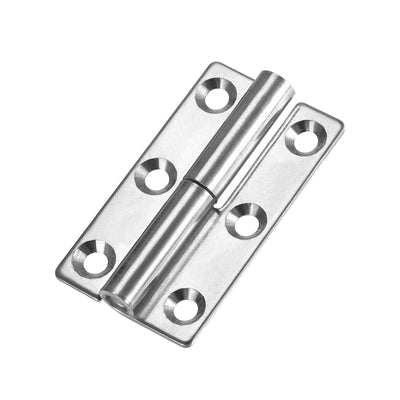 uxcell Uxcell Lift Off Hinge , Right Handedness Mini Stainless Steel Hinge Detachable Slip Joint Small Flag Hinges 64mm Long 37mm Open Width