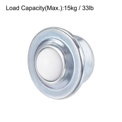 Harfington Uxcell Ball Transfer Bearing Unit mm Lbs Nylon Drop-in Type for Transmission 6pcs