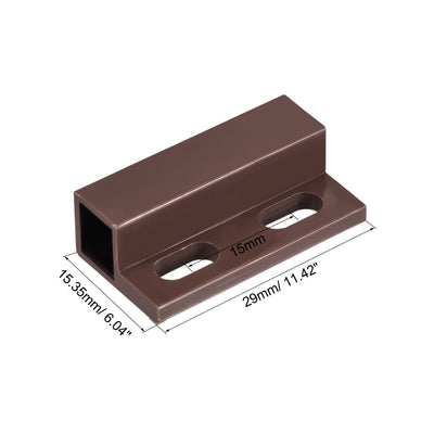 Harfington Uxcell Wired Door Contact Sensor NO NC Surface Mount Magnetic Reed Switch Brown