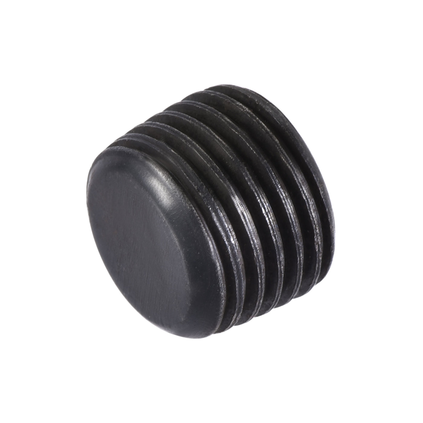 Uxcell Uxcell Carbon Steel Internal Hex Thread Socket Pipe Plug 1/4PT Male Thread Black 20Pcs