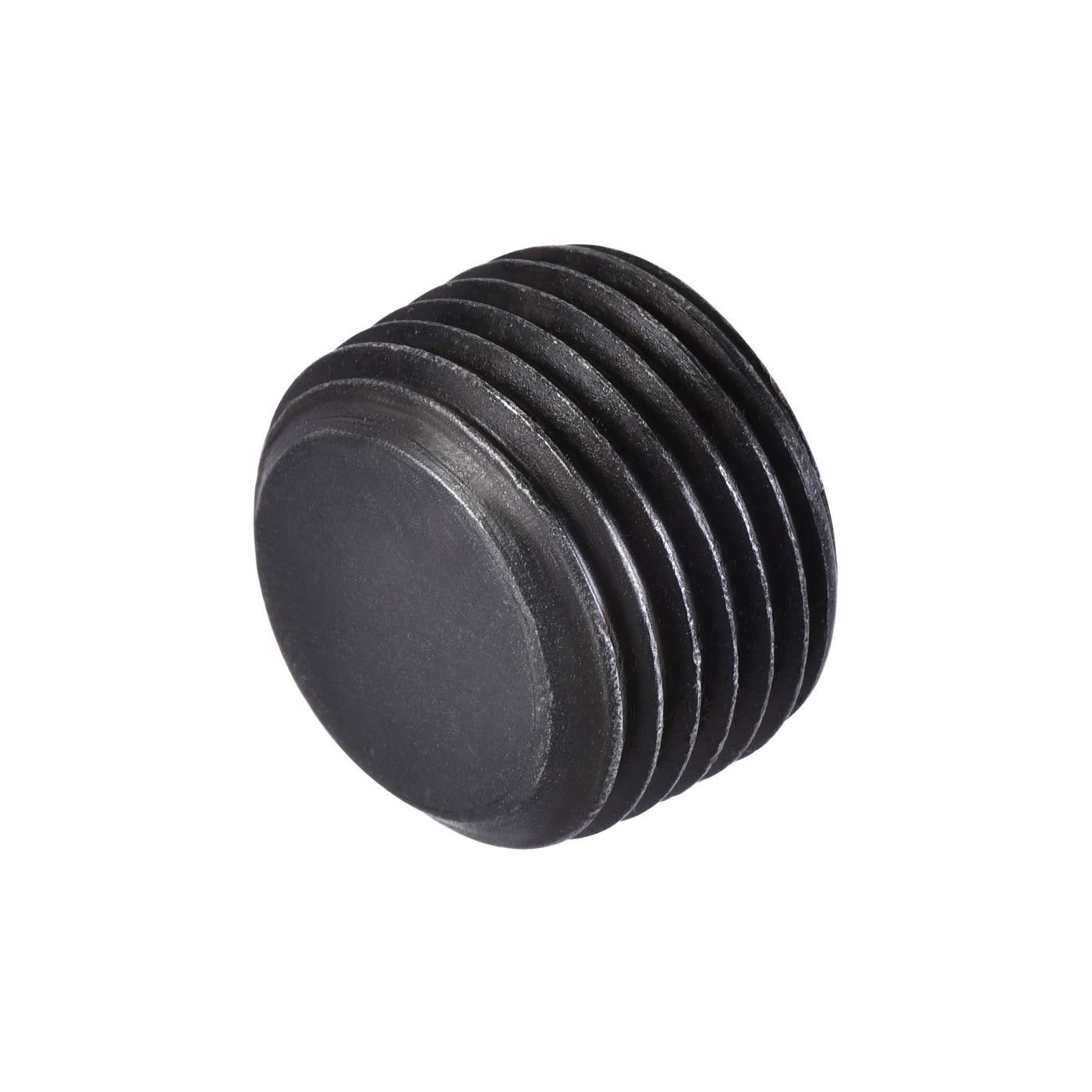 Uxcell Uxcell Carbon Steel Internal Hex Thread Socket Pipe Plug 1/4PT Male Thread Black 20Pcs