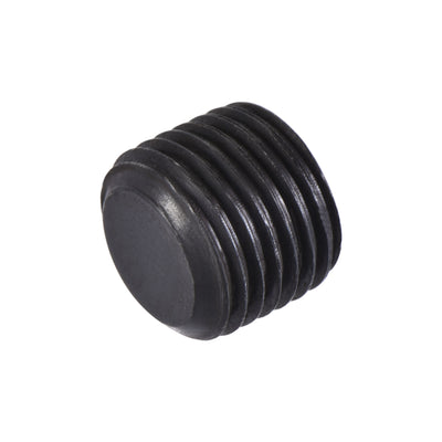 Harfington Uxcell Carbon Steel Internal Hex M10x1.5 Male Thread Socket Pipe Plug Black 20Pcs