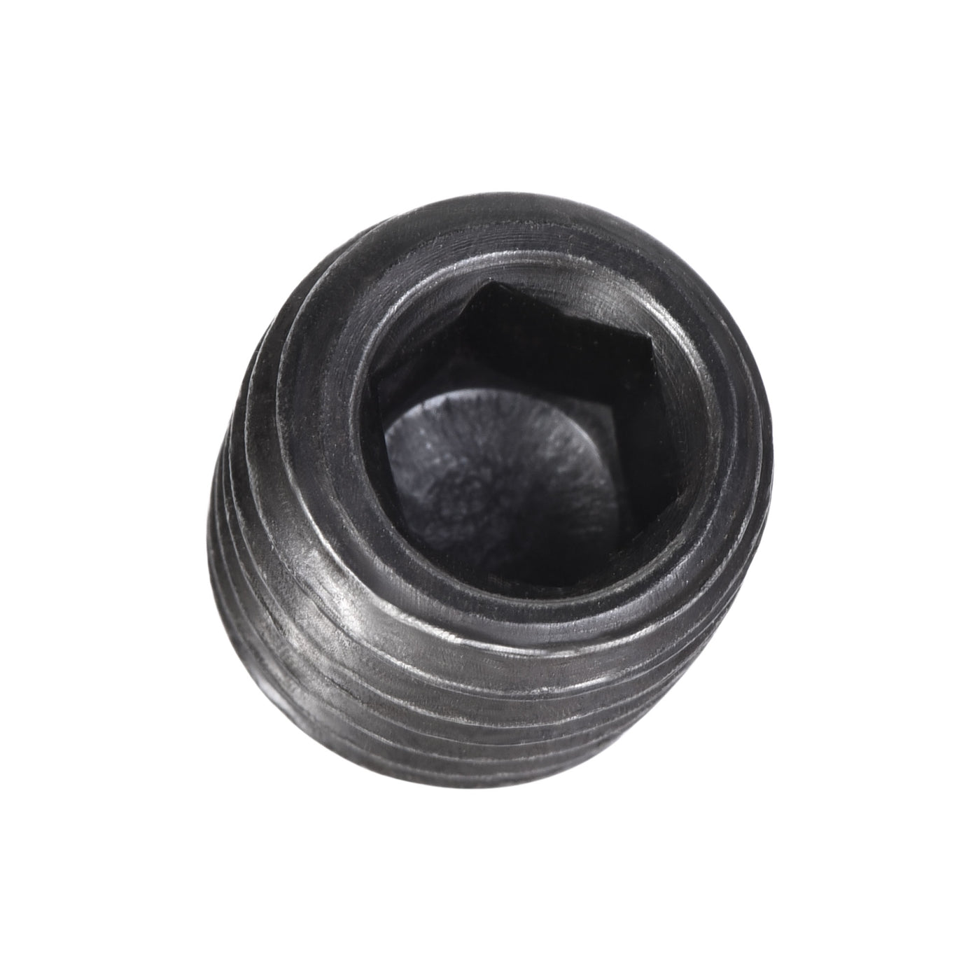 Uxcell Uxcell Carbon Steel Internal Hex M12x1.5 Male Thread Socket Pipe Plug Black 25Pcs