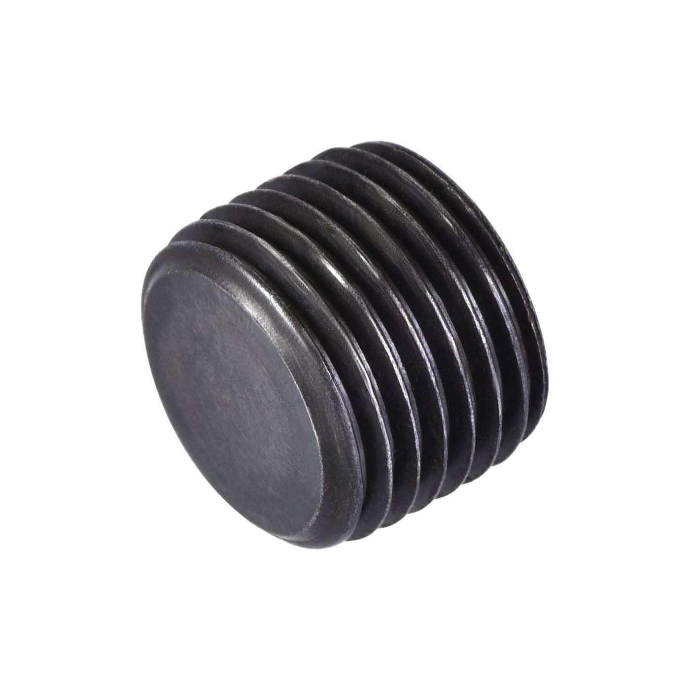 Uxcell Uxcell Carbon Steel Internal Hex Thread Socket Pipe Plug M33x1.5 Male Thread Black 3Pcs