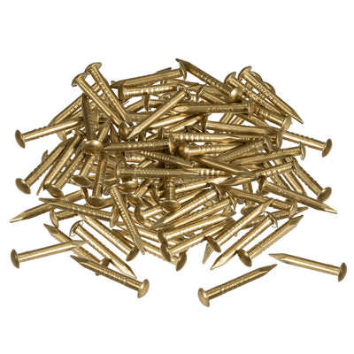 Harfington Uxcell Small Tiny Brass Nails for DIY Pictures Wooden Boxes Household Accessories