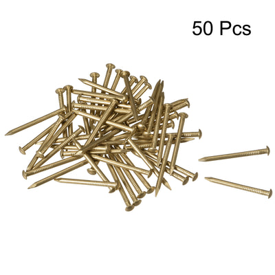 Harfington Uxcell Small Tiny Brass Nails, for DIY Pictures Wooden Boxes Household Accessories