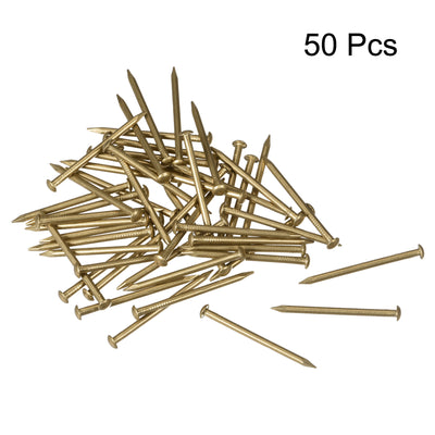 Harfington Uxcell Small Tiny Brass Nails, for DIY Pictures Wooden Boxes Household Accessories