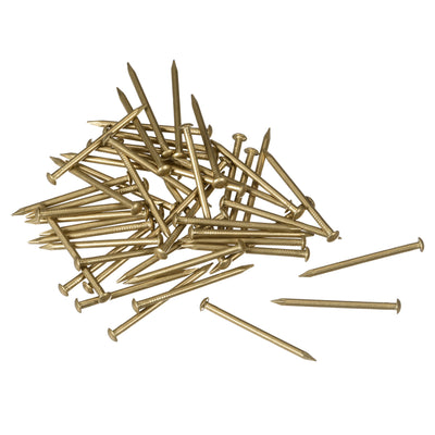 Harfington Uxcell Small Tiny Brass Nails, for DIY Pictures Wooden Boxes Household Accessories