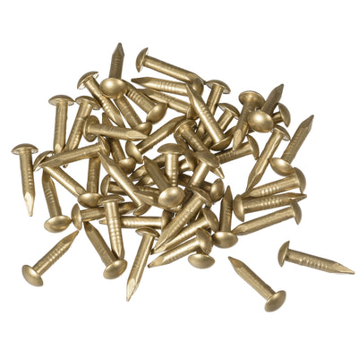 Harfington Uxcell Small Tiny Brass Nails, for DIY Pictures Wooden Boxes Household Accessories