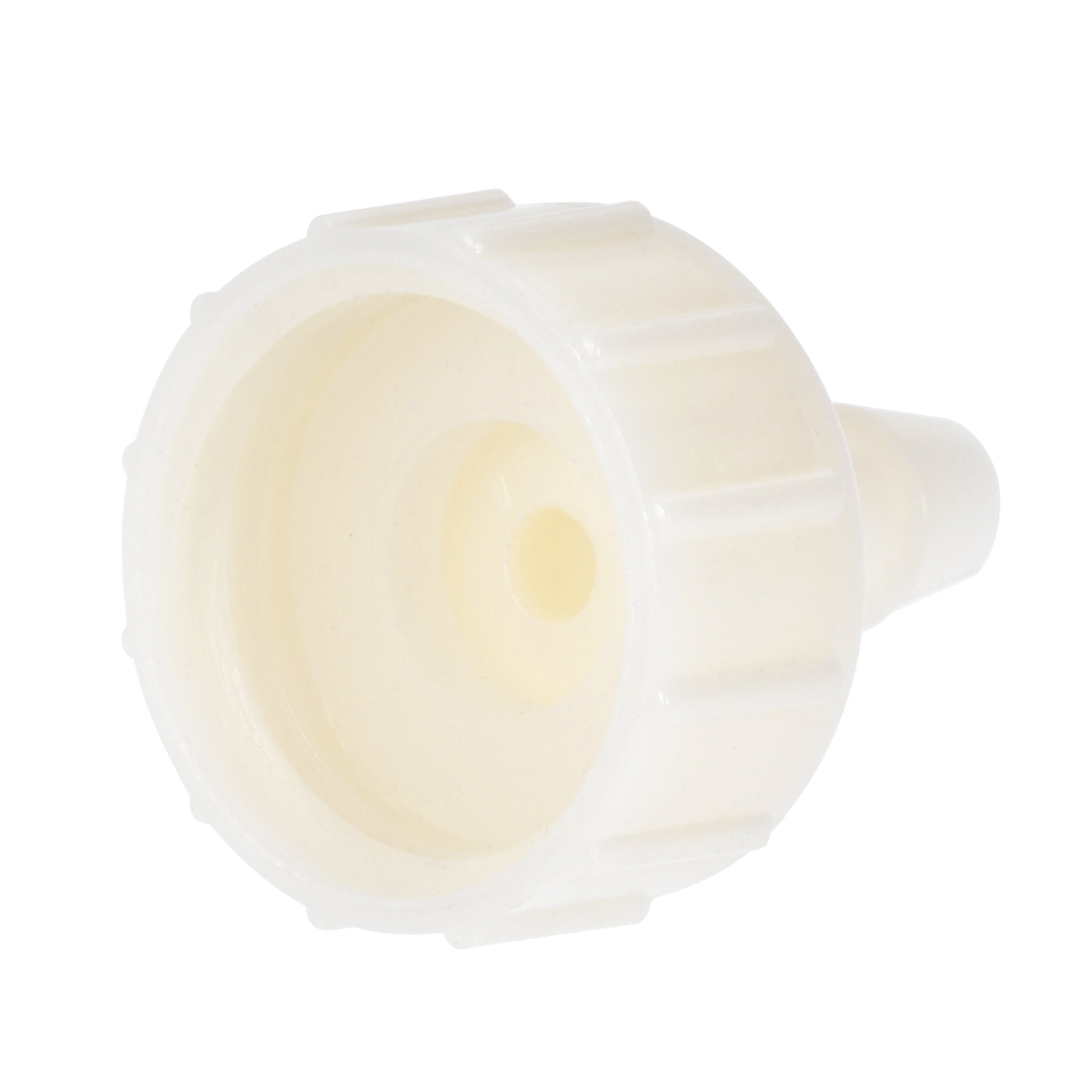 Uxcell Uxcell ABS Hose Barb Fitting Coupler, 16mm Barb x G1/2 Female Thread Pipe Adapter, White 2Pcs