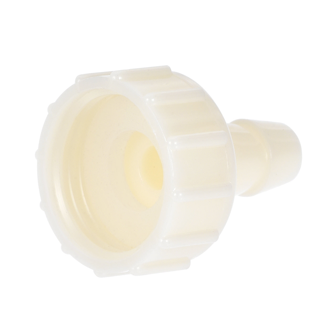 Uxcell Uxcell ABS Hose Barb Fitting Coupler, 16mm Barb x G1/2 Female Thread Pipe Adapter, White 2Pcs