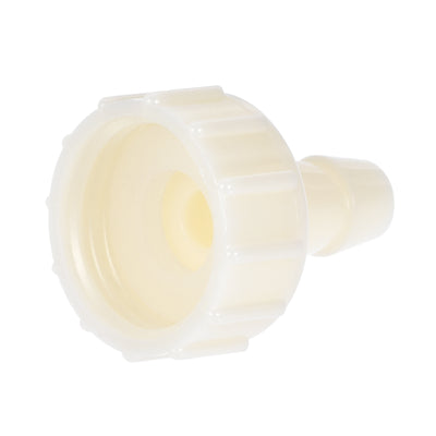 Harfington Uxcell ABS Hose Barb Fitting Coupler, 16mm Barb x G1/2 Female Thread Pipe Adapter, White 2Pcs