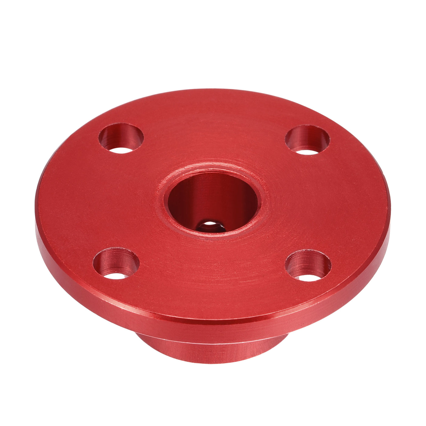 Uxcell Uxcell 8mm Dia H13xD10 Rigid Flange Coupling Motor Shaft Coupler DIY Red 2pcs