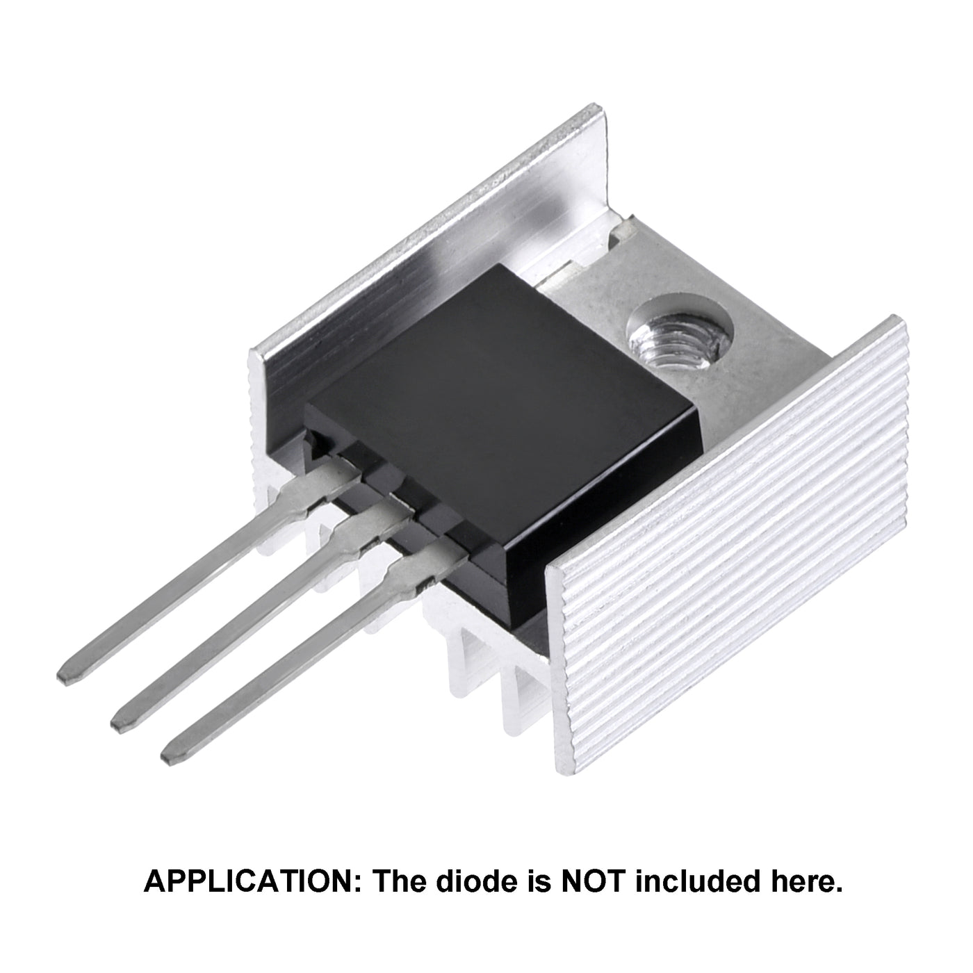 uxcell Uxcell 16x15x10mm TO-220 Aluminum Heatsink for Cooling MOSFET Transistor Diodes TO-220 20pcs