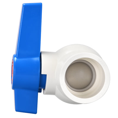 Harfington Uxcell Ball Valve,  PVC Socket End Valve for Aquarium Setup, Sump Pump, Pool, Garden Sprinkler  5Pcs