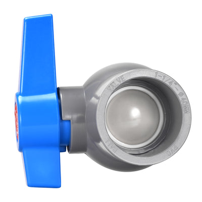 Harfington Uxcell Ball Valve, PVC Socket End Valve for Aquarium Setup, Sump Pump, Pool, Garden Sprinkler