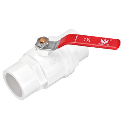 Harfington Uxcell Ball Valve, Slip PVC Socket End Valve for Aquarium Setup, Sump Pump, Pool, Garden Sprinkler