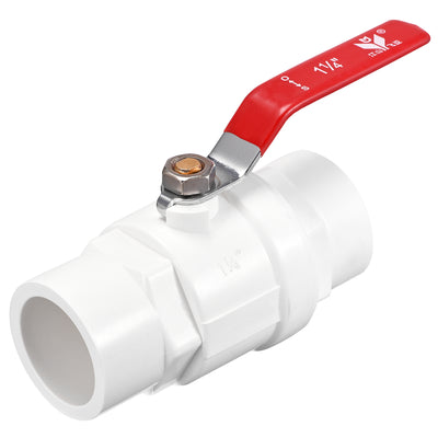 Harfington Uxcell Ball Valve, Slip PVC Socket End Valve for Aquarium Setup, Sump Pump, Pool, Garden Sprinkler