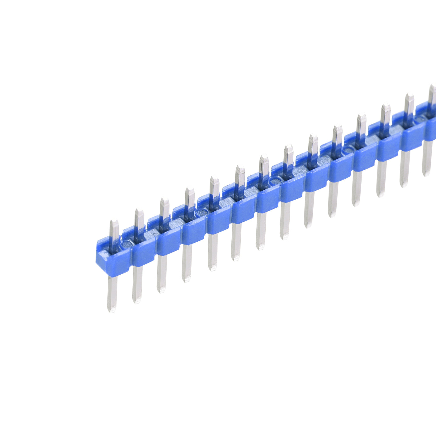 uxcell Uxcell 5pcs Male Pin Header,40 Pin 2.54mm Straight Single Row PCB Pin Strip,Blue