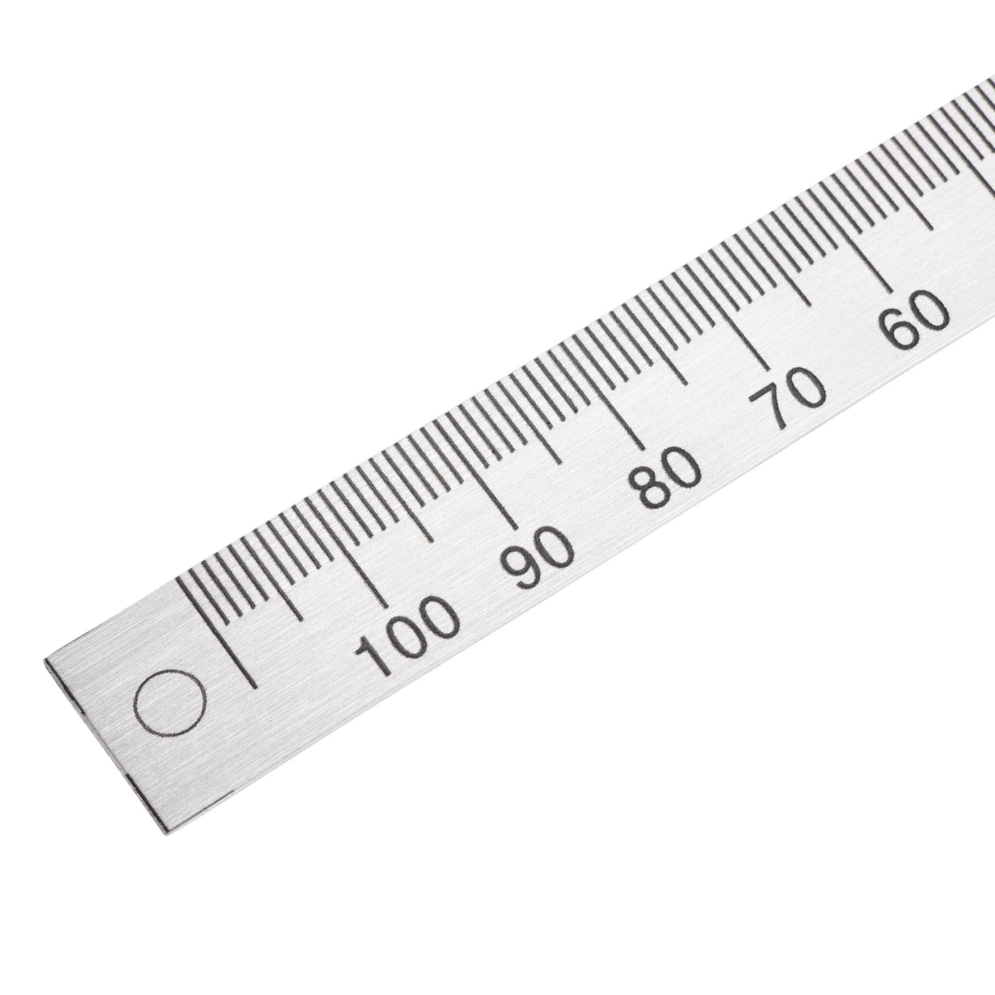 uxcell Uxcell Center Finding Ruler 110mm-0-110mm Table Sticky Adhesive Tape Measure, Aluminum Track Ruler with Holes, (from the middle).