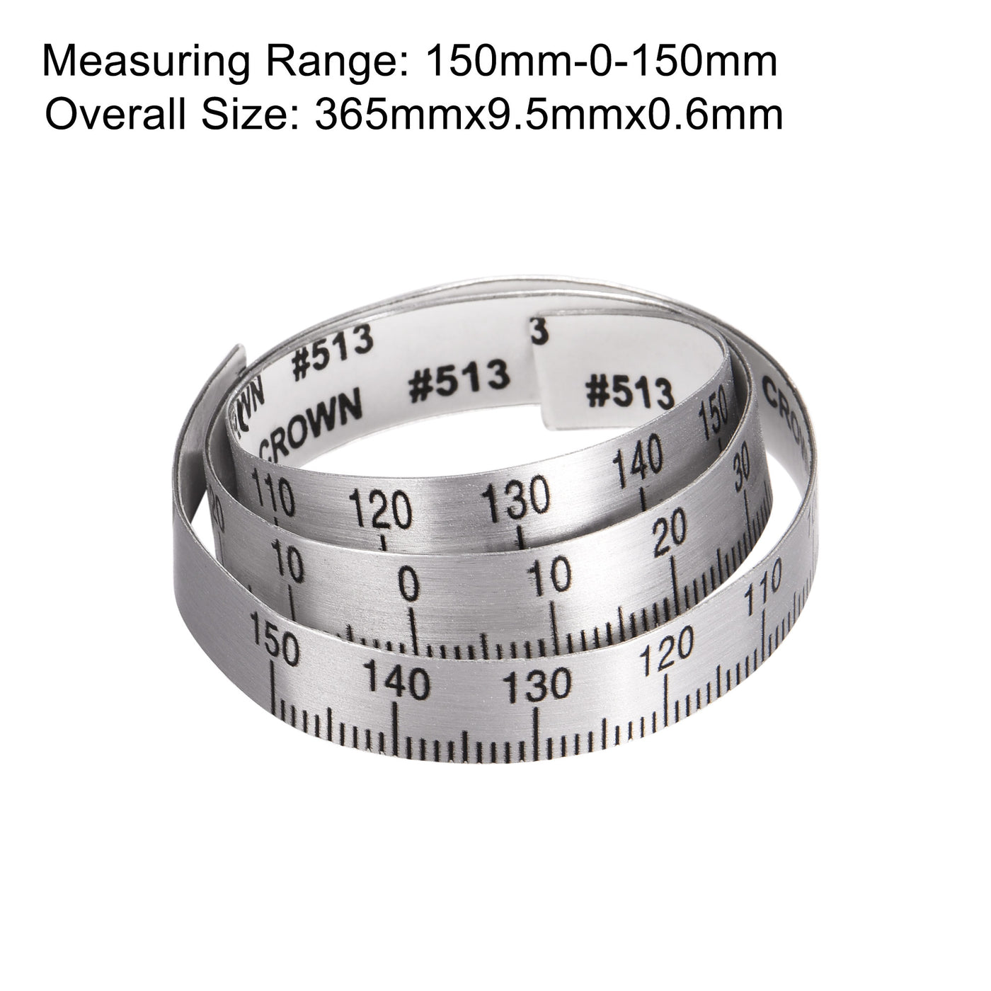 Uxcell Uxcell Center Finding Ruler 270mm-0-270mm Table Sticky Adhesive Tape Measure, Aluminum Track Ruler with Holes, (from the middle).