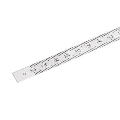 Harfington Uxcell Center Finding Ruler 270mm-0-270mm Table Sticky Adhesive Tape Measure, Aluminum Track Ruler with Holes, (from the middle).