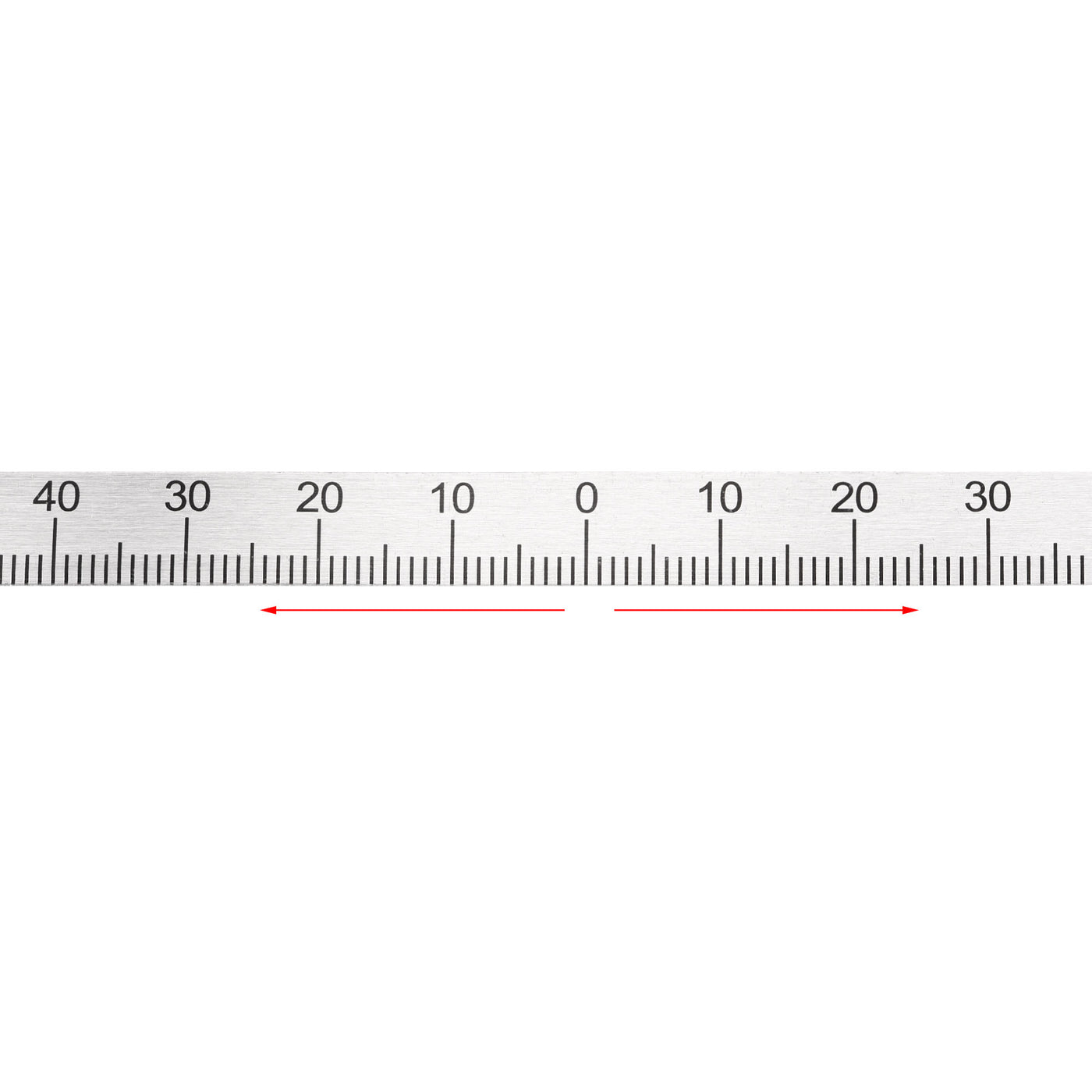 Uxcell Uxcell Center Finding Ruler 270mm-0-270mm Table Sticky Adhesive Tape Measure, Aluminum Track Ruler with Holes, (from the middle).