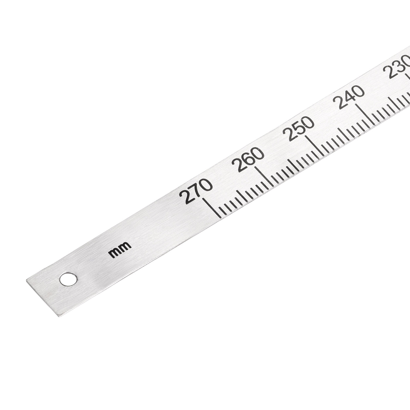 Uxcell Uxcell Center Finding Ruler 270mm-0-270mm Table Sticky Adhesive Tape Measure, Aluminum Track Ruler with Holes, (from the middle).