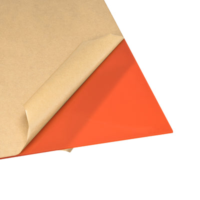 Harfington Uxcell Orange Cast Acrylic Sheet,12" x 12",3mm Thick,Plastic PMMA Acrylic Board