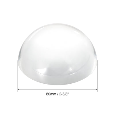 Harfington Uxcell 2-3/8" Dome Magnifier 8X Acrylic Half Ball Reading Magnifying Glass with Polishing Pouch