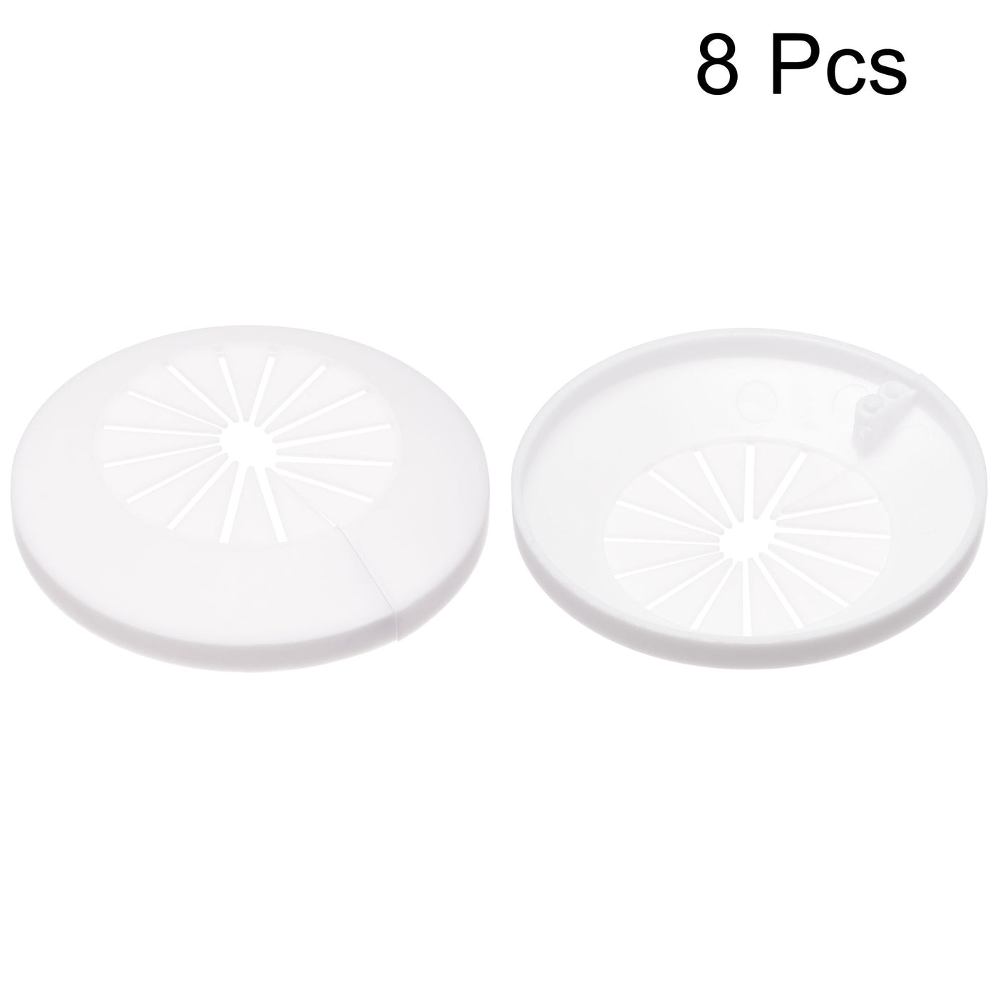 Uxcell Uxcell Pipe Cover Decoration, 15mm-25mm PP Water Pipe Drain Line Escutcheon White 8pcs