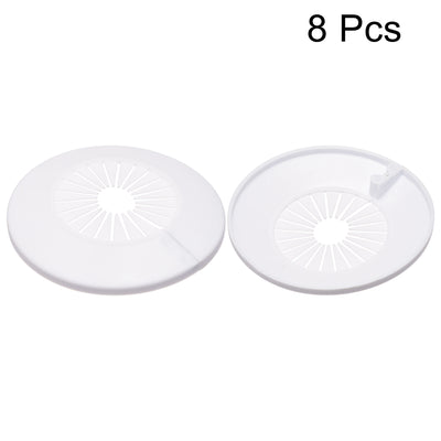 Harfington Uxcell Pipe Cover Decoration, 15mm-25mm PP Water Pipe Drain Line Escutcheon White 8pcs