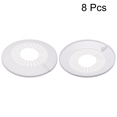 Harfington Uxcell Pipe Cover Decoration, 15mm-25mm PP Water Pipe Drain Line Escutcheon White 8pcs