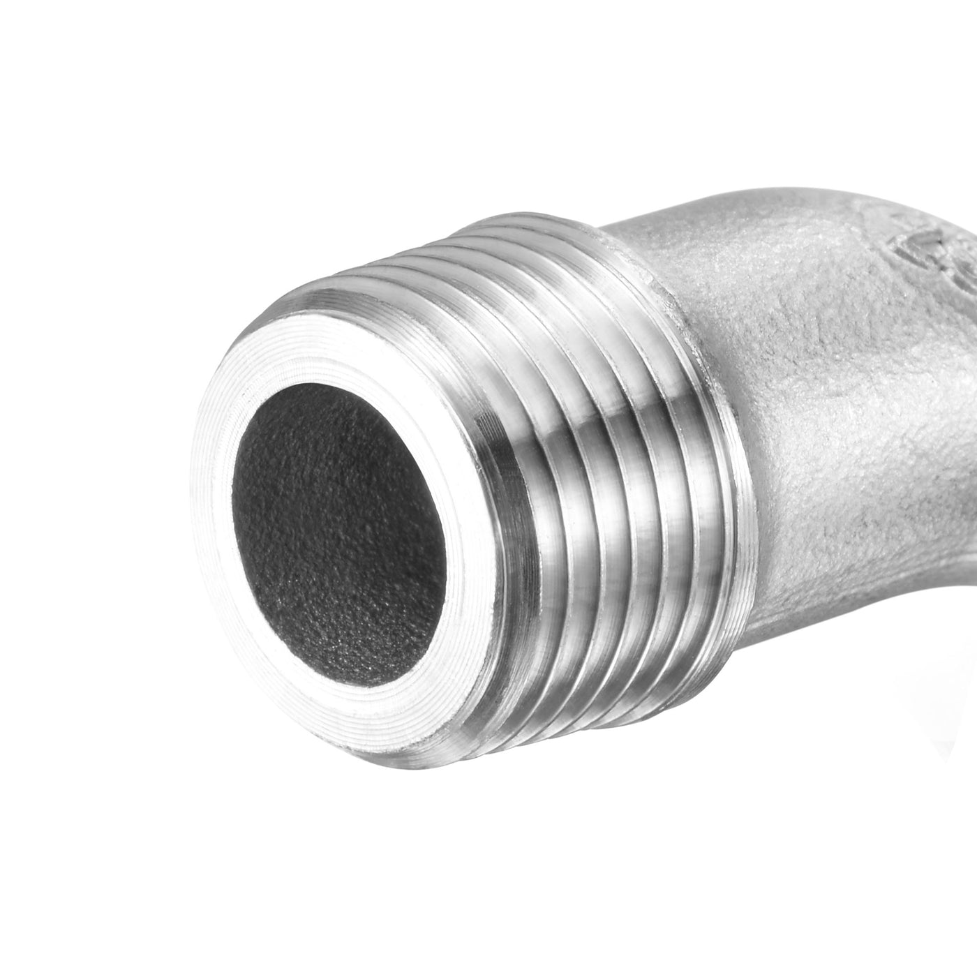 Uxcell Uxcell Stainless Steel Hose Barb Fitting Elbow 16mm x G3/8 Male Pipe Connector