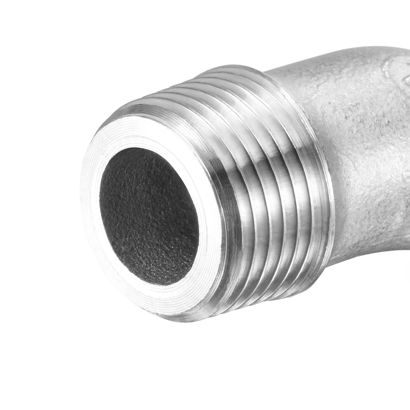 Uxcell Uxcell Stainless Steel Hose Barb Fitting Elbow 16mm x G3/8 Male Pipe Connector