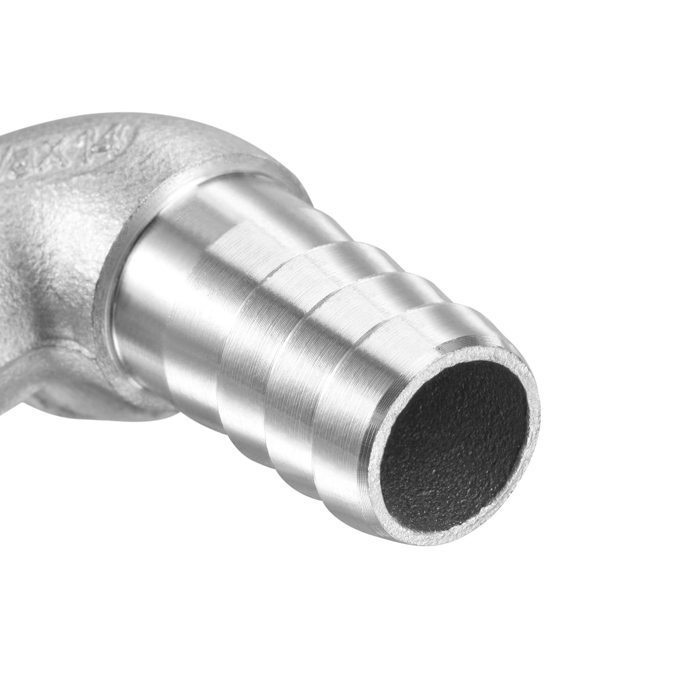 Uxcell Uxcell Stainless Steel Hose Barb Fitting Elbow 16mm x G3/8 Male Pipe Connector