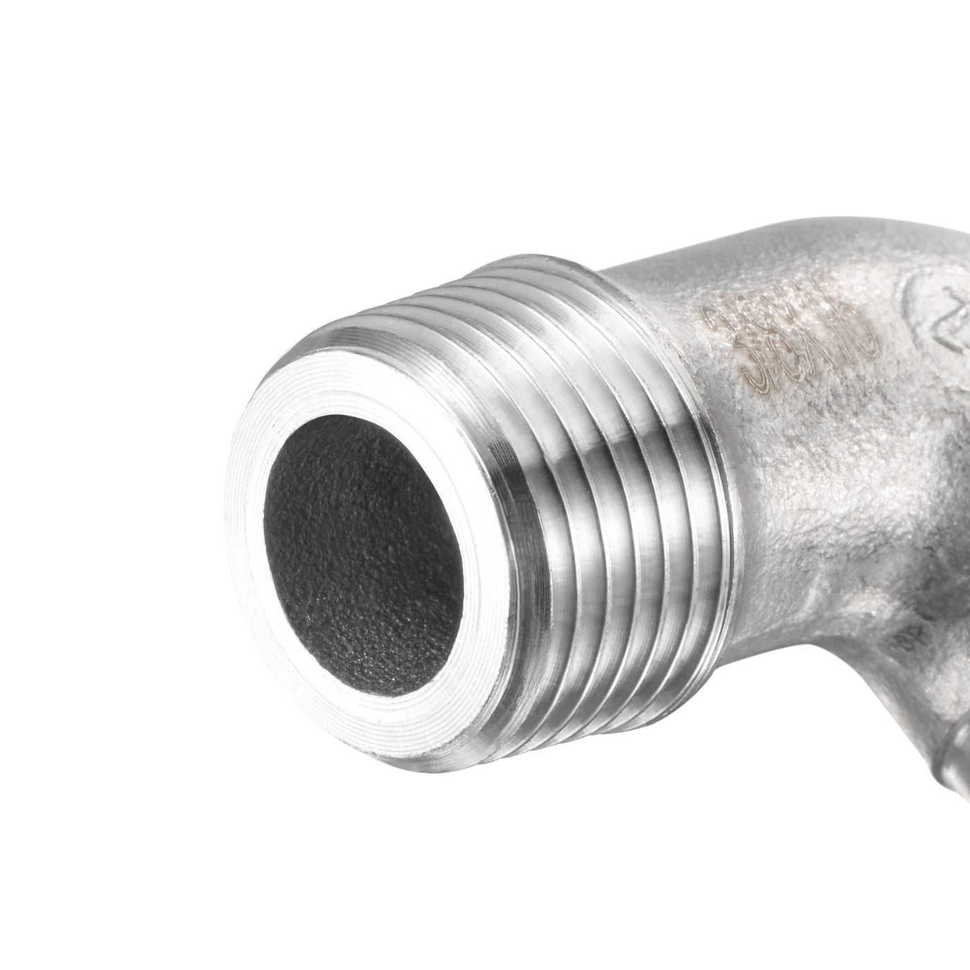 Uxcell Uxcell Stainless Steel Hose Barb Fitting Elbow 16mm x G3/8 Male Pipe Connector