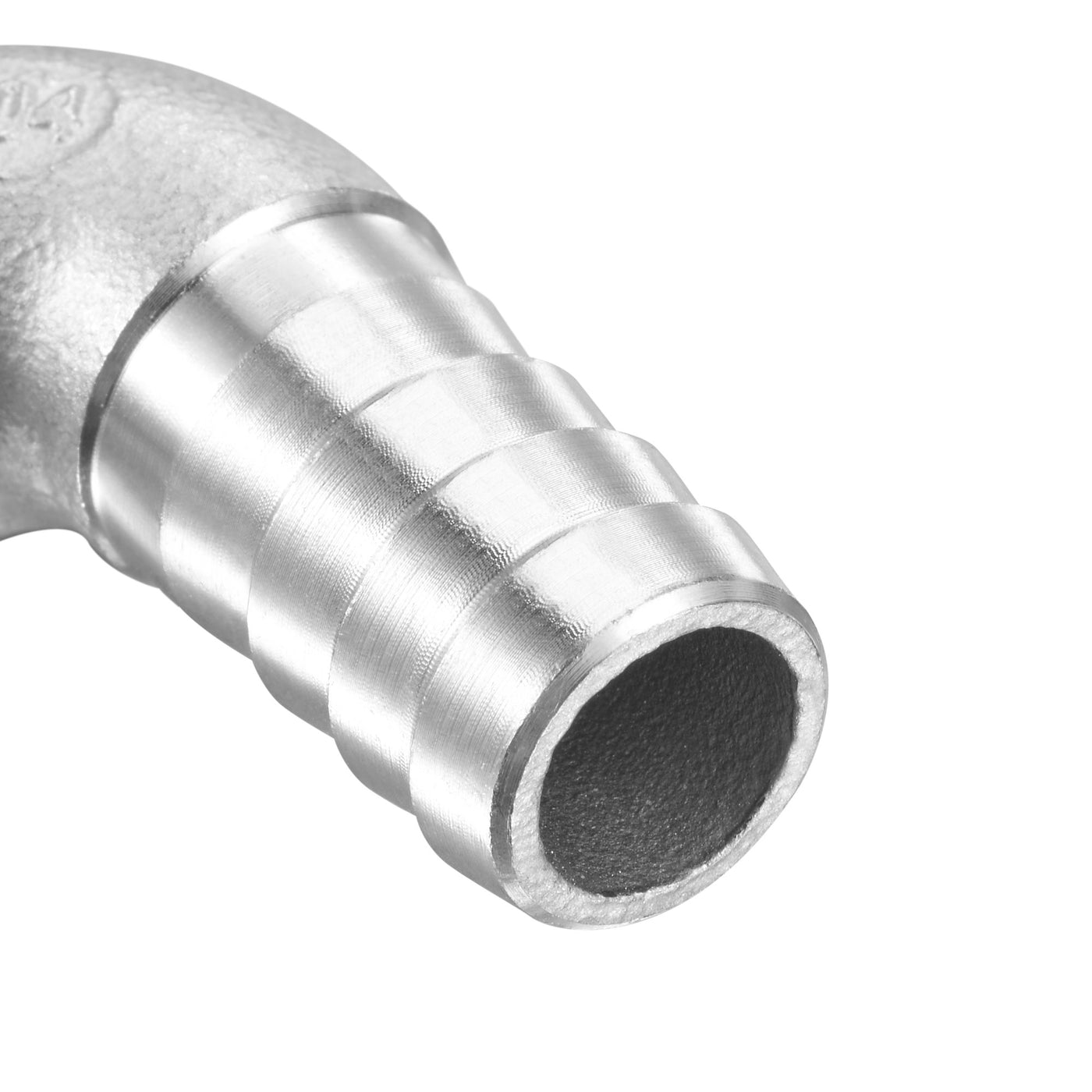 Uxcell Uxcell Stainless Steel Hose Barb Fitting Elbow 20mm x G1/2 Male Pipe Connector