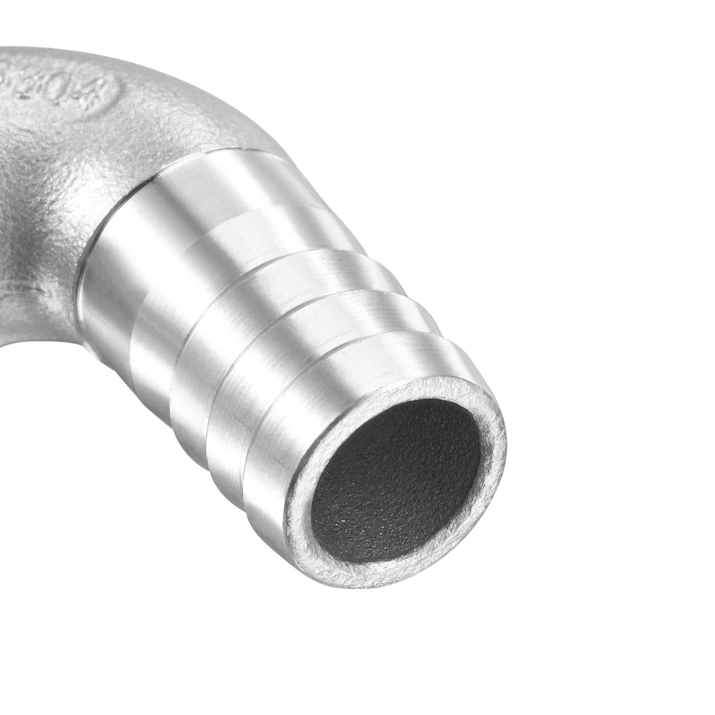 Uxcell Uxcell Stainless Steel Hose Barb Fitting Elbow 20mm x G1/2 Male Pipe Connector